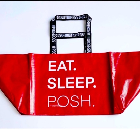 POSH BOSS RED TOTE BAG NWT - Picture 4 of 13